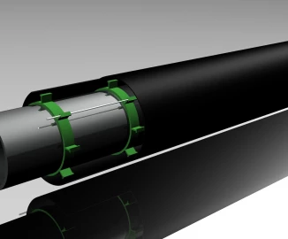 Труба ППУ ПЭ 125х7.4/225 мм ПЭ-100 SDR 17